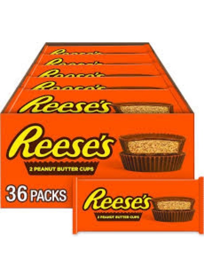 REESE'S Milk Chocolate Peanut Butter Cups Candy, Bulk Easter, 1.5 oz Packs (36 - Image 1